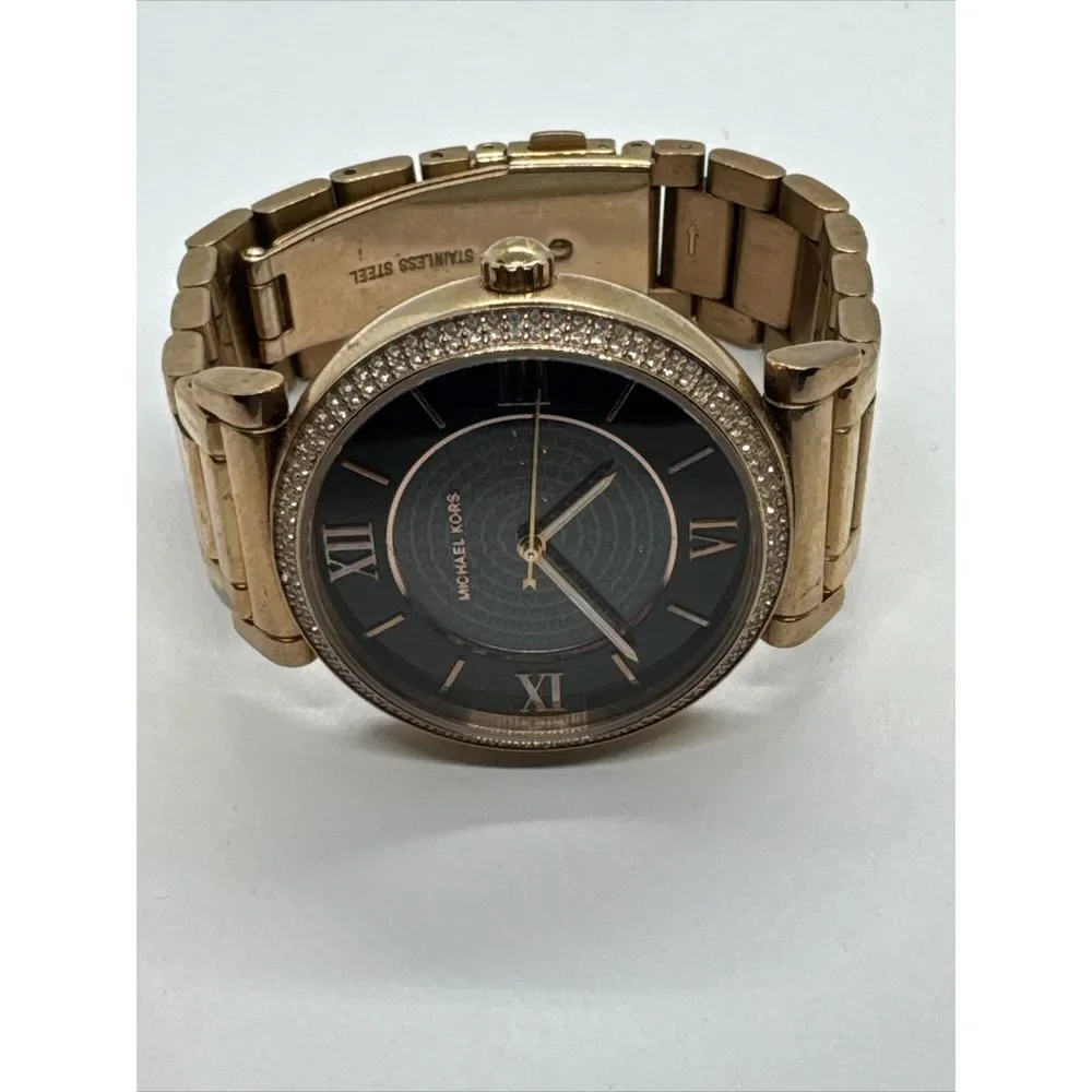 Michael Kors Catlin MK3356 Women's Rose Gold-Tone Analog Dial Wrist Watch JNA844